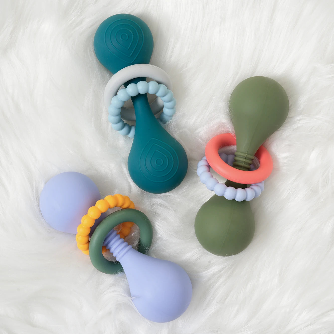 Silicone Baby Teether Rattle
