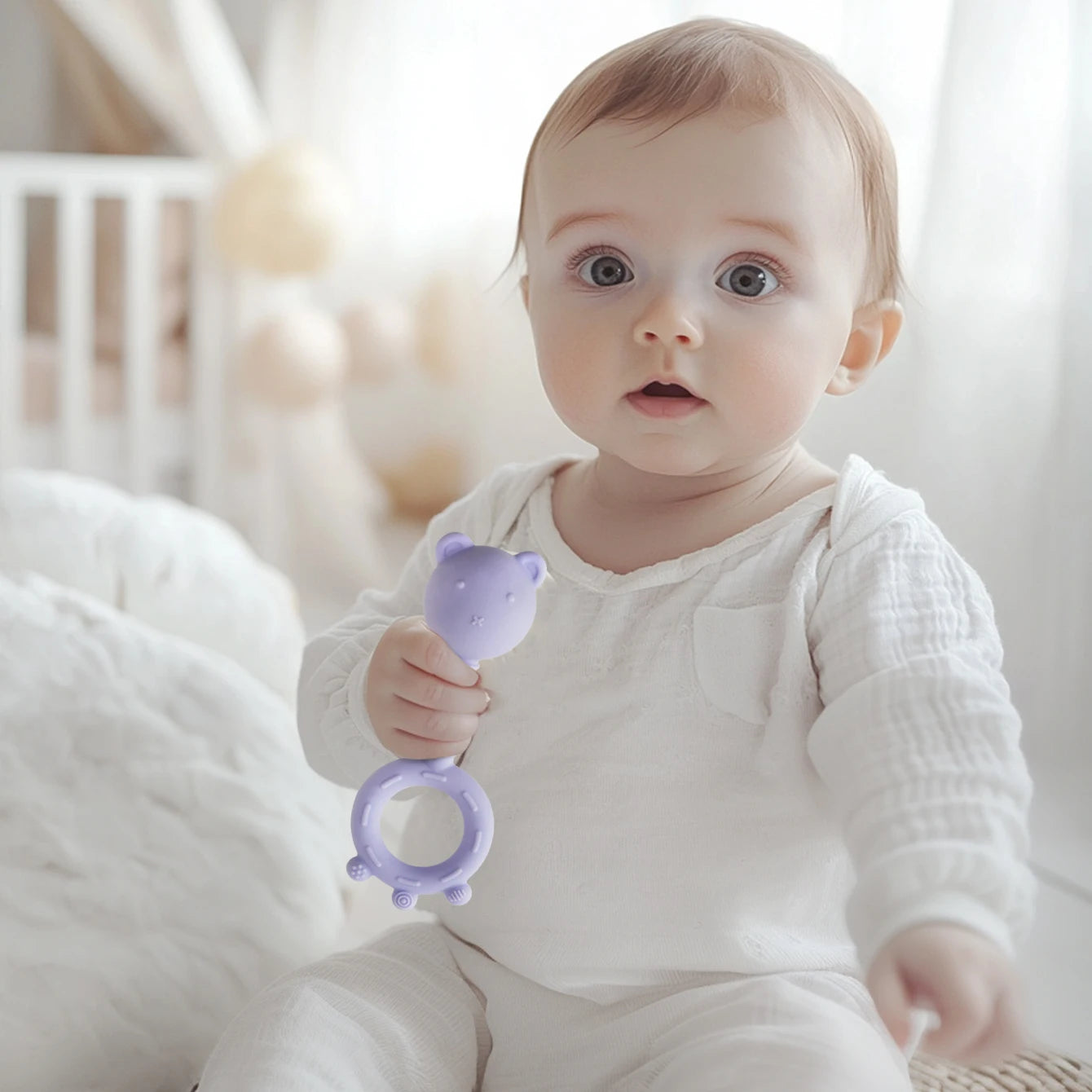 Silicone Baby Teether Bear