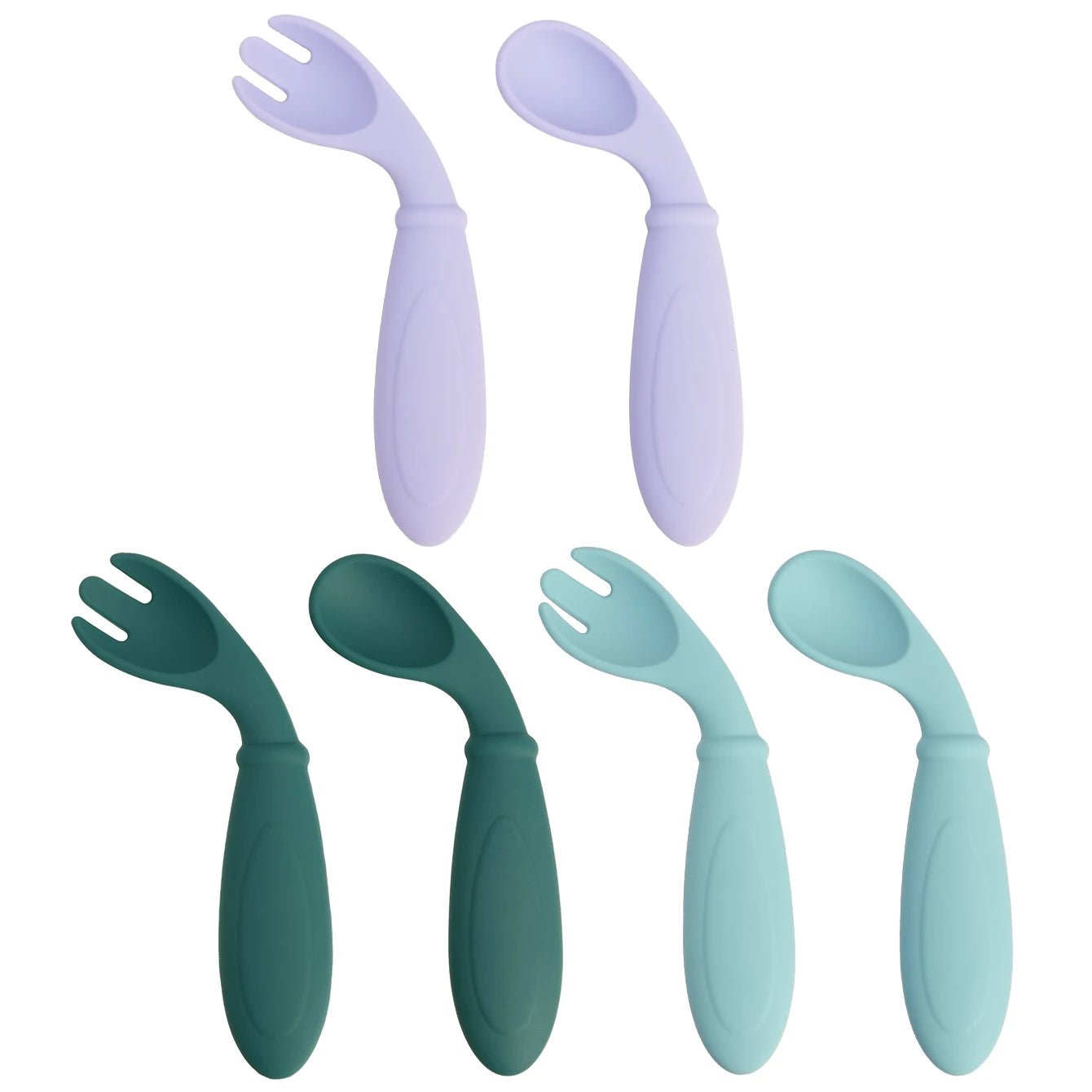 Silicone Spoon Fork Set