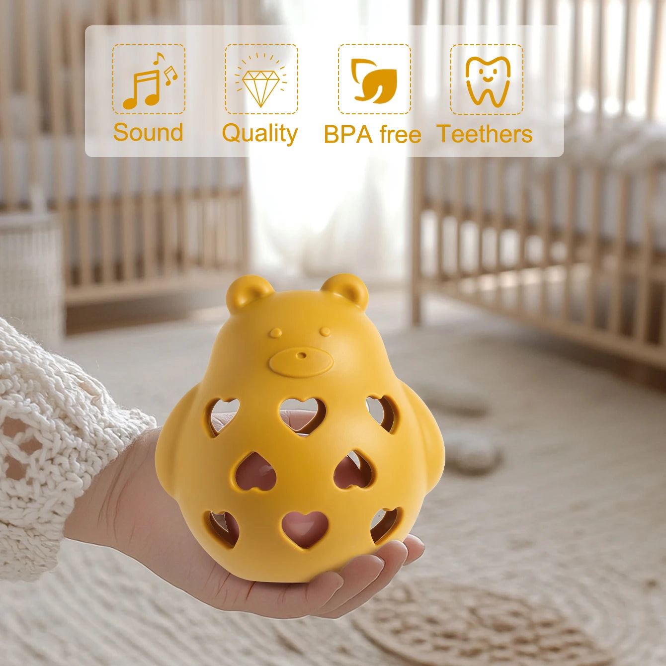 Silicone Baby Toy Bear