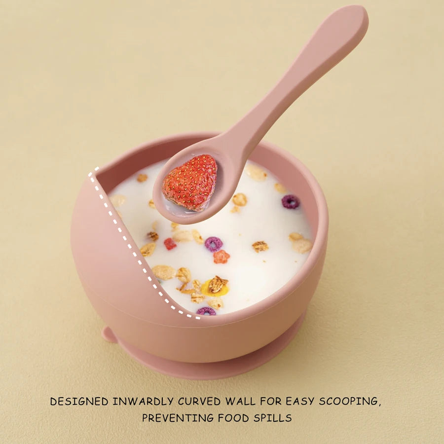 9PCS Baby Silicone Tableware