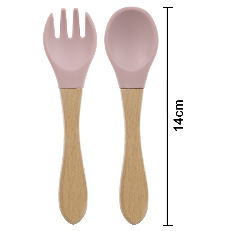 Silicone Spoon Fork 2pc