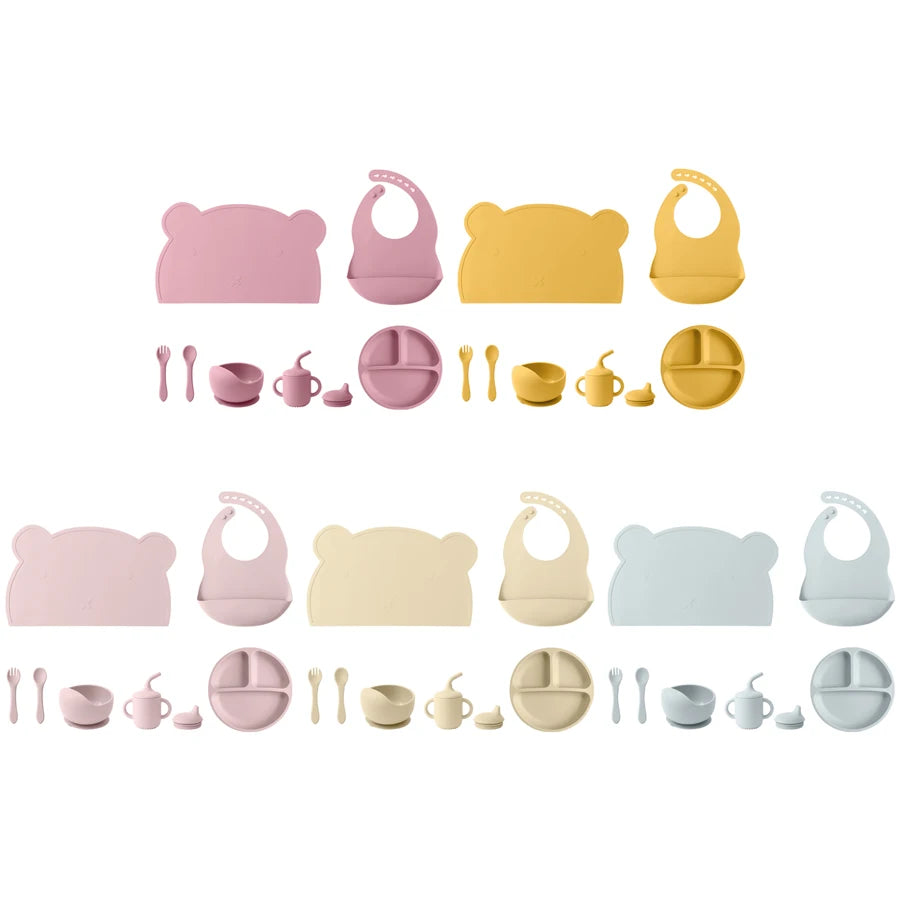 7PCS Baby Silicone Dinner