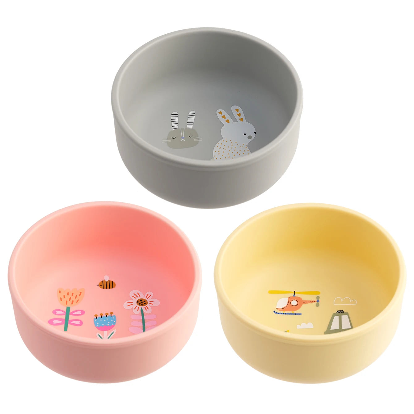 Baby Silicone Bowl Flowers