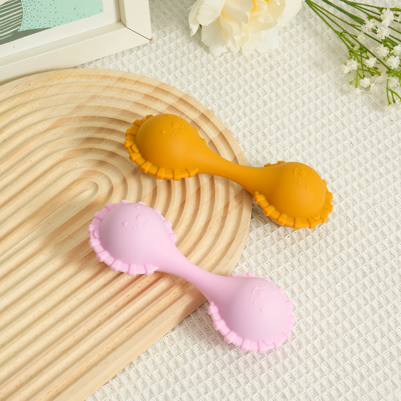 Baby Silicone Rattle Toys