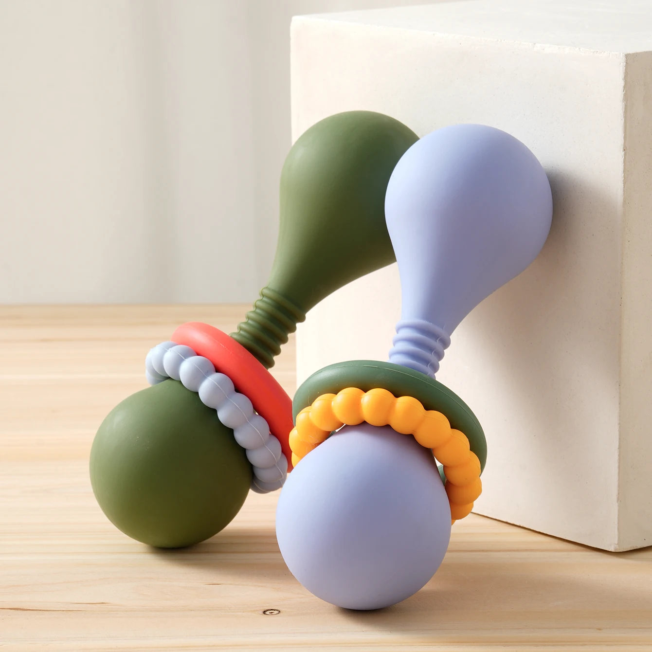 Silicone Baby Teether Rattle
