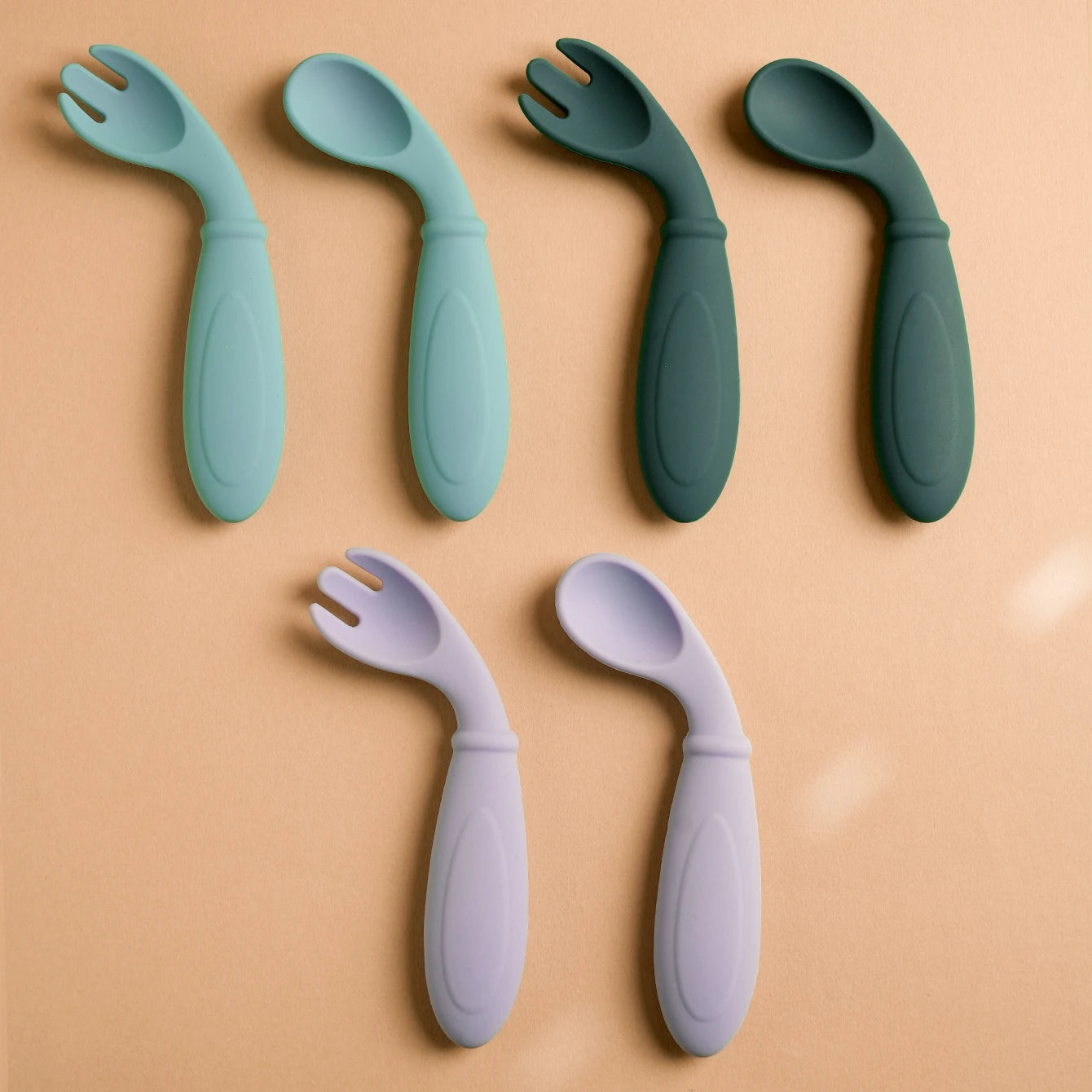 Silicone Spoon Fork Set