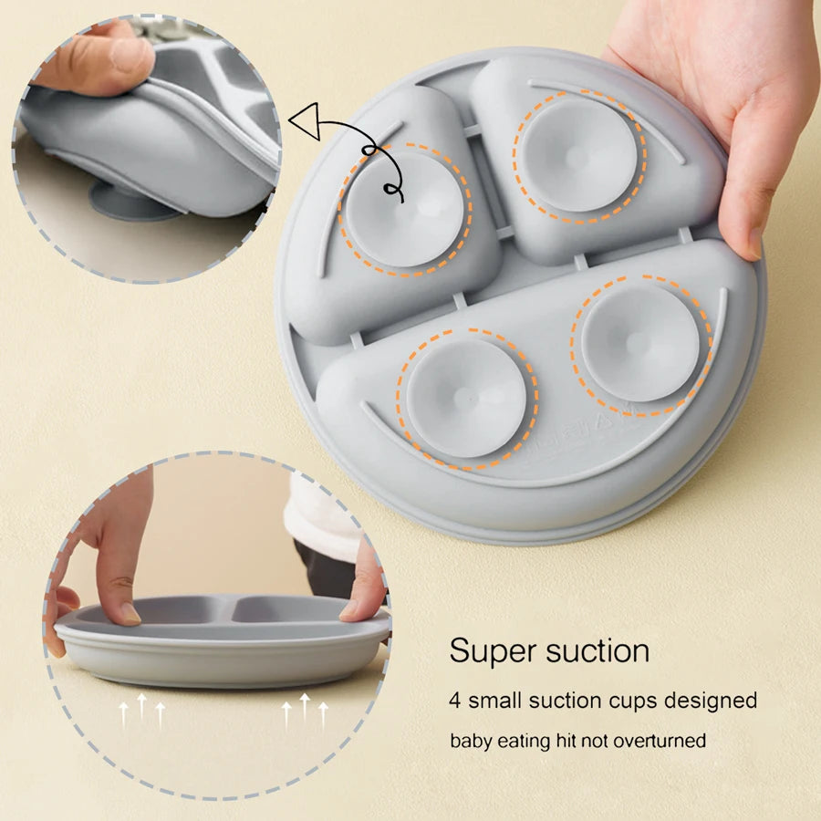 7PCS Baby Silicone Dinner