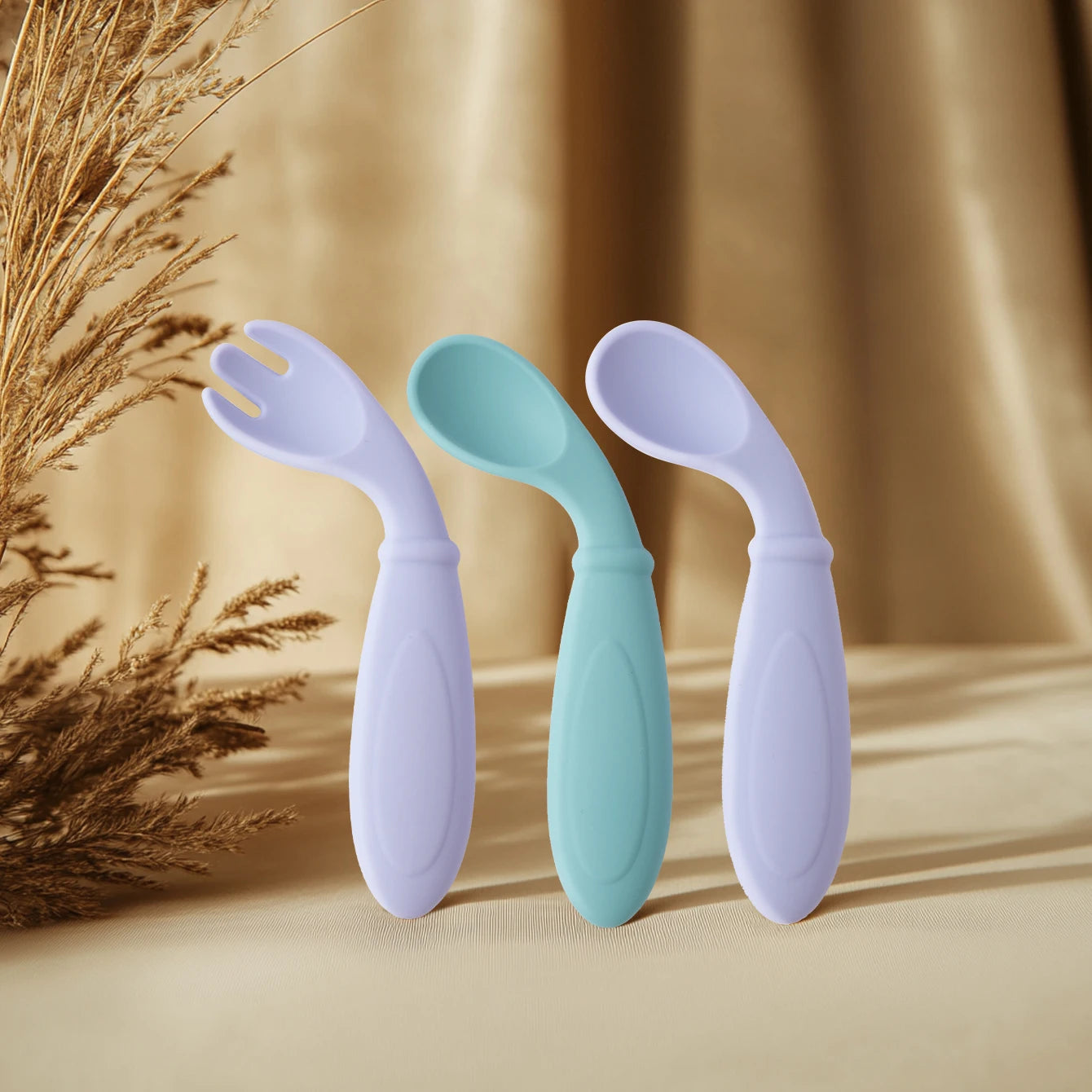 Silicone Spoon Fork Set