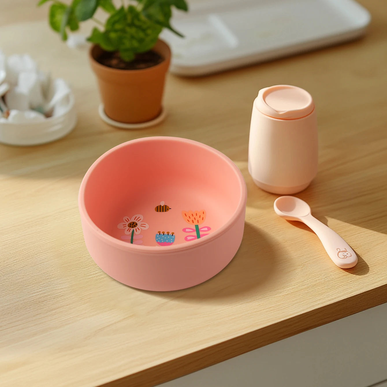 Baby Silicone Bowl Flowers