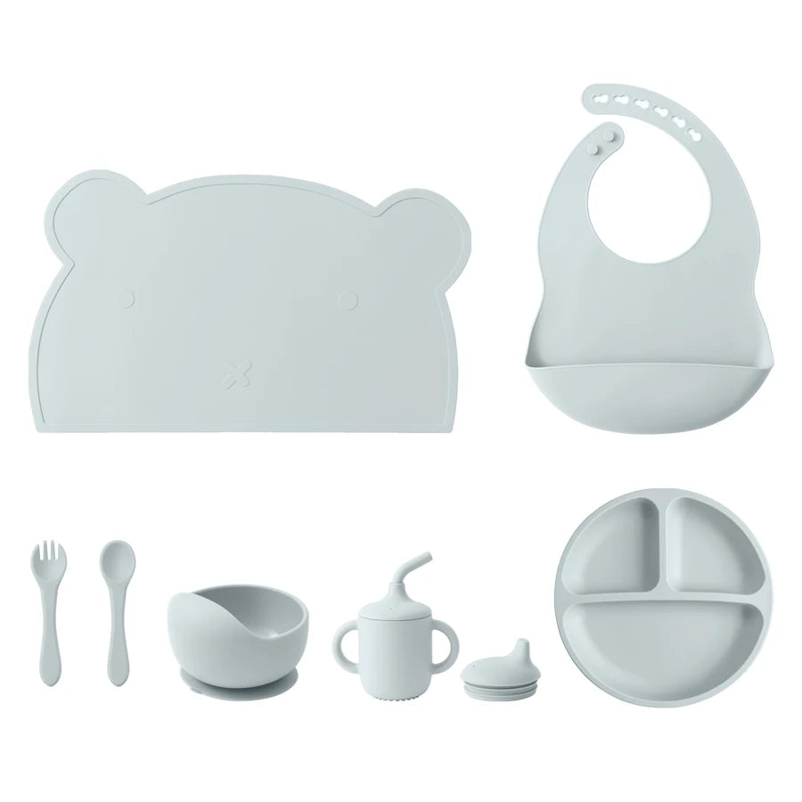 7PCS Baby Silicone Dinner