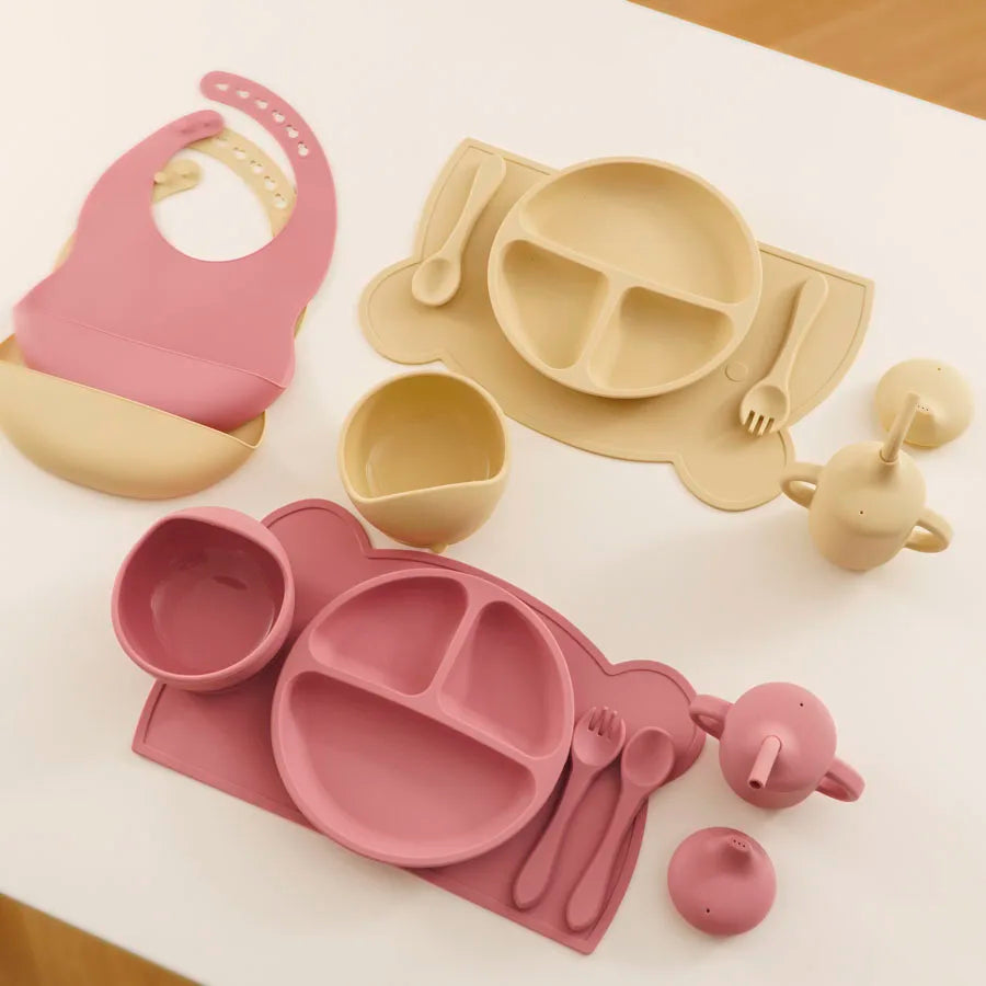 7PCS Baby Silicone Dinner
