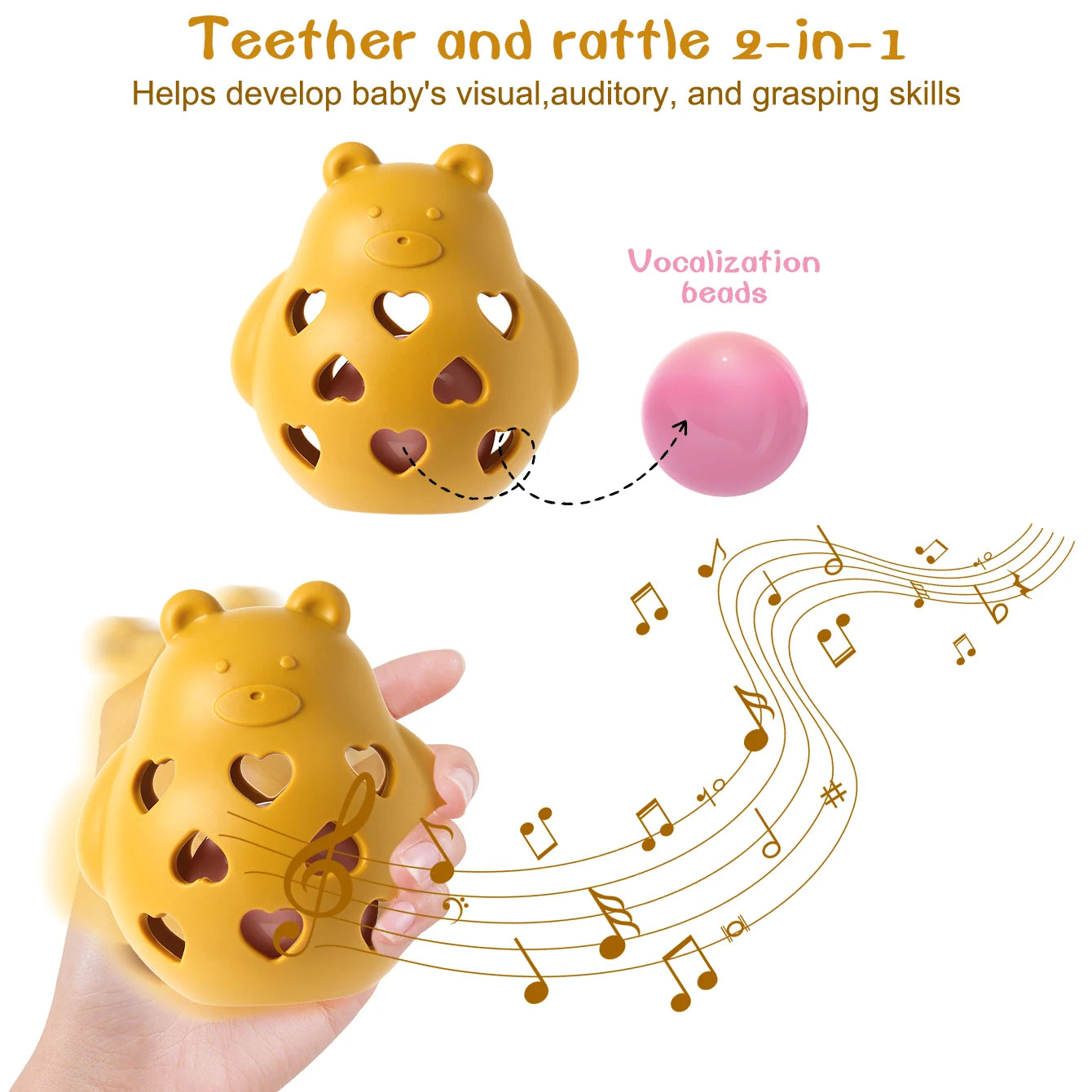 Silicone Baby Toy Bear