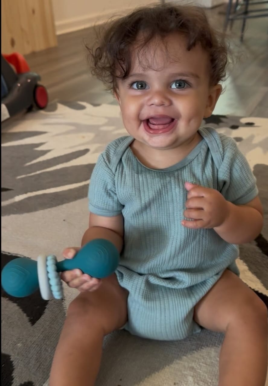 Silicone Baby Teether Rattle
