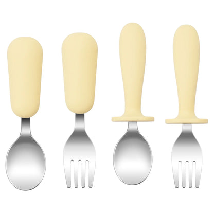 Christmas Feeding Utensils Set – Snowflake Spoons (4PCS)