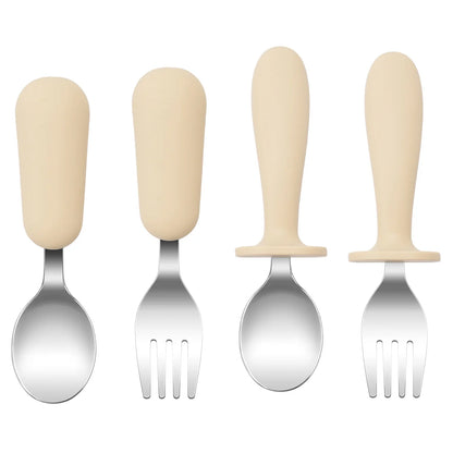 Christmas Feeding Utensils Set – Snowflake Spoons (4PCS)