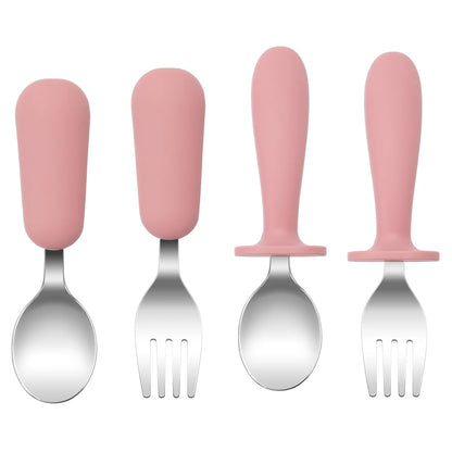 Christmas Feeding Utensils Set – Snowflake Spoons (4PCS)