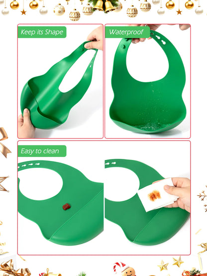Christmas Silicone Bib – Santa Smiles