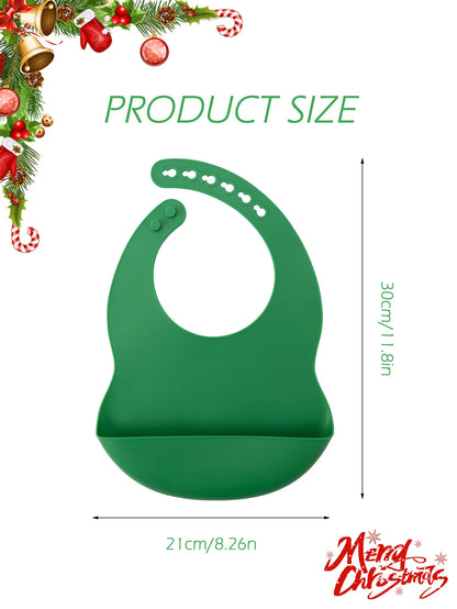 Christmas Silicone Bib – Santa Smiles