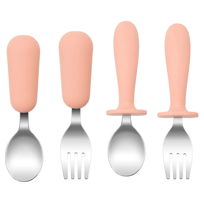 Christmas Feeding Utensils Set – Snowflake Spoons (4PCS)