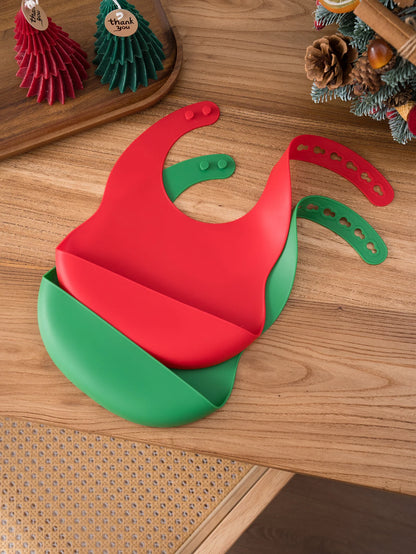 Christmas Silicone Bib – Santa Smiles