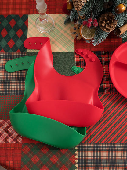 Christmas Baby Bib – Cozy Reindeer Edition