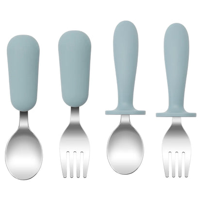 Christmas Feeding Utensils Set – Snowflake Spoons (4PCS)