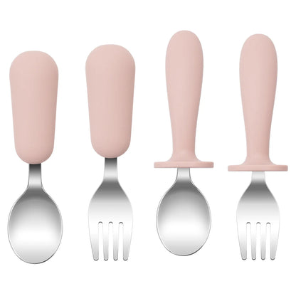 Christmas Feeding Utensils Set – Snowflake Spoons (4PCS)