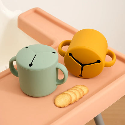 Silicone Snack Cup Double Handle
