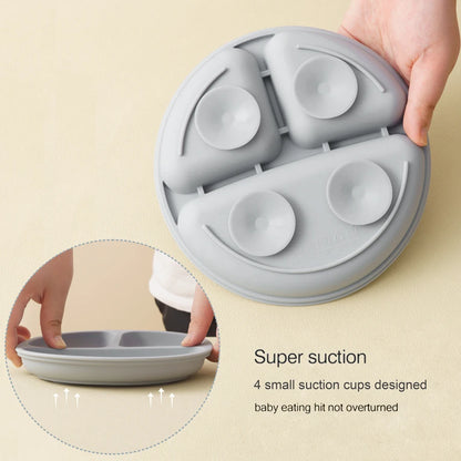 6PCS Baby Silicone Tableware