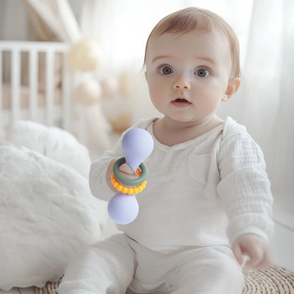 Silicone Baby Teether Rattle