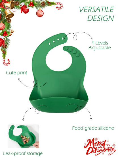 Christmas Baby Bib – Cozy Reindeer Edition