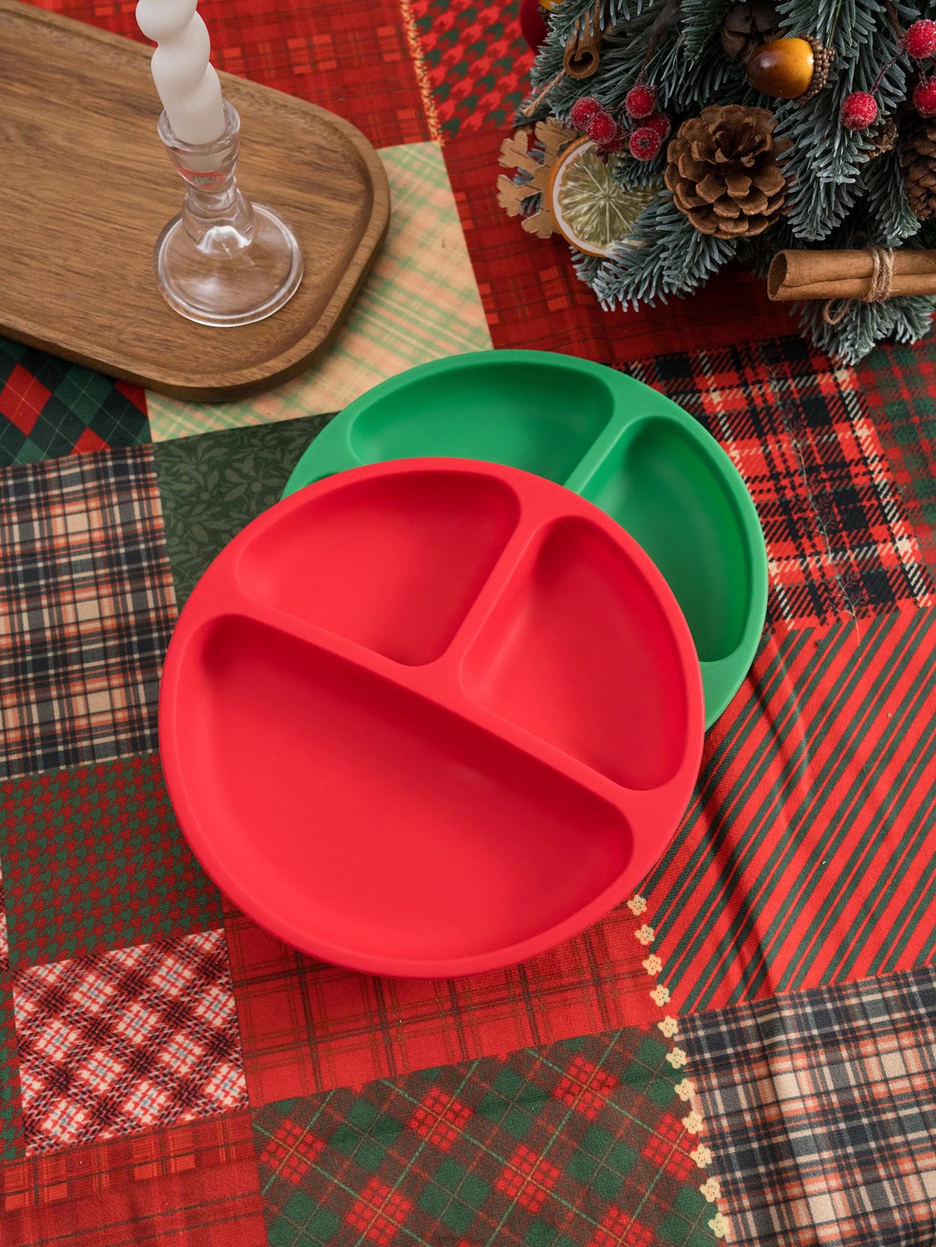 Christmas Baby Dining Plate – Santa Feast Edition