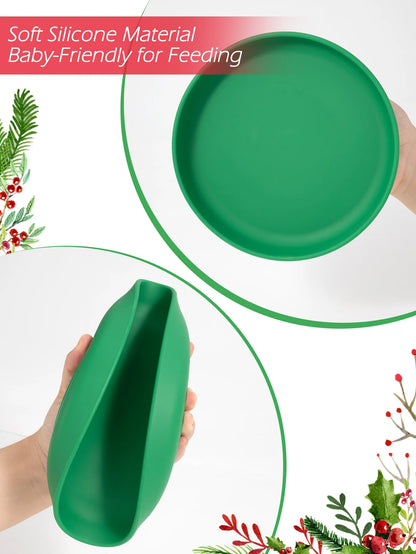 Christmas Infant Feeding Bowl – Holiday Joy Edition