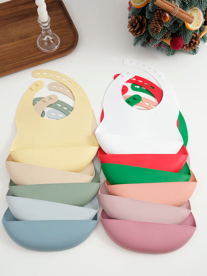 Christmas Silicone Bib – Santa Smiles