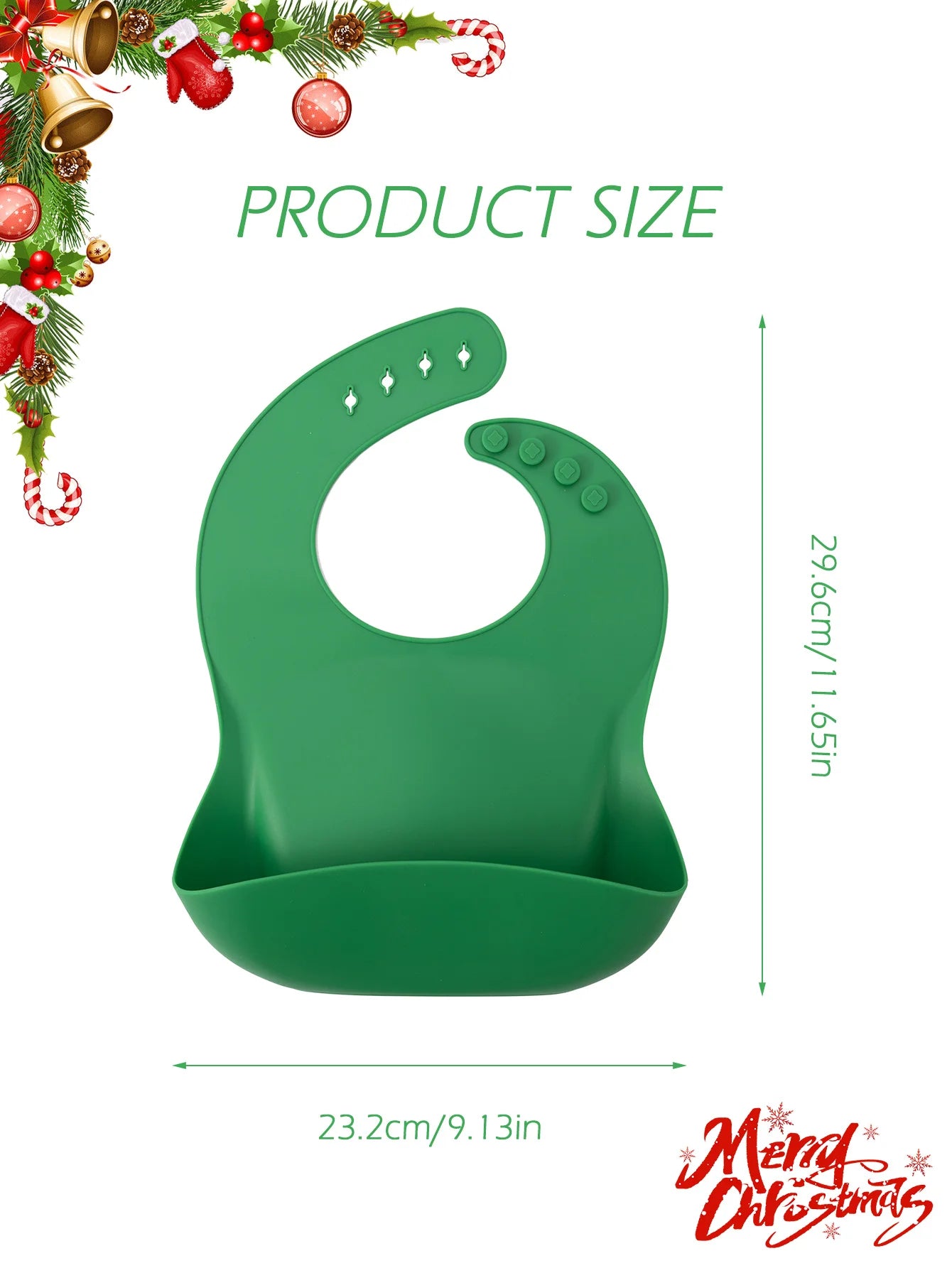 Christmas Baby Bib – Cozy Reindeer Edition