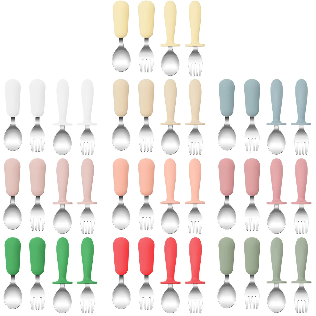 Christmas Feeding Utensils Set – Snowflake Spoons (4PCS)