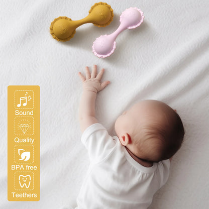 Baby Silicone Rattle Toys
