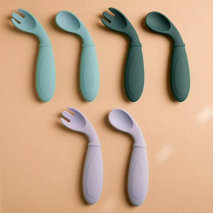 Silicone Spoon Fork Set
