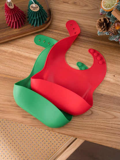 Christmas Baby Bib – Cozy Reindeer Edition